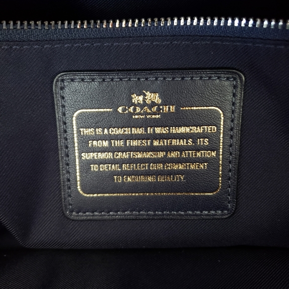 Coach Glovetanned Leather Ace Satchel - Indigo - Picture 12 of 12